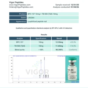 Alternative view of Buy BPC-157 / TB-500 Peptide Blend – 20mg