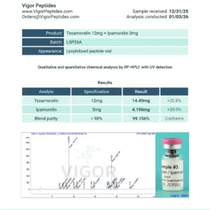 Alternative view of Buy Tesamorelin / Ipamorelin Peptide Blend – 15mg