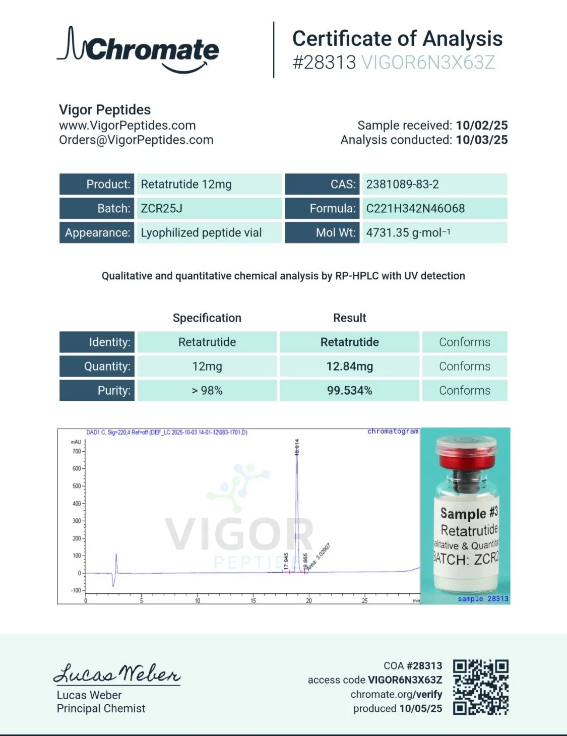 Buy Retatrutide 12MG -5 Pack (60mg) - Image 3